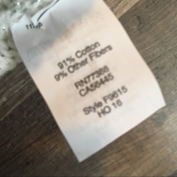 J. crew | Metallic Cable Knit Sweater Silver - Picture 8 of 8